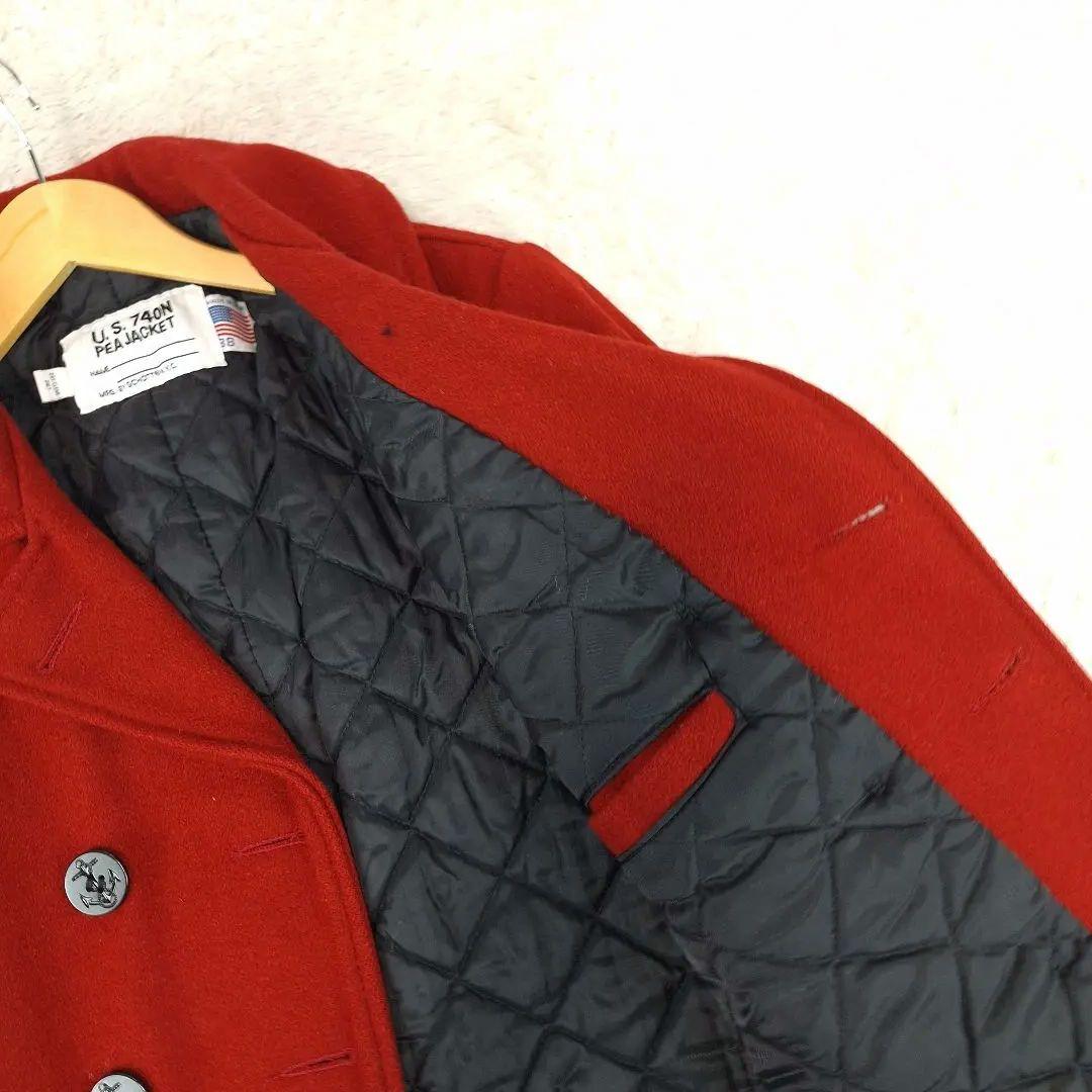 美品✨Schoot　ショット　メンズ　ピーコート　レッド　38