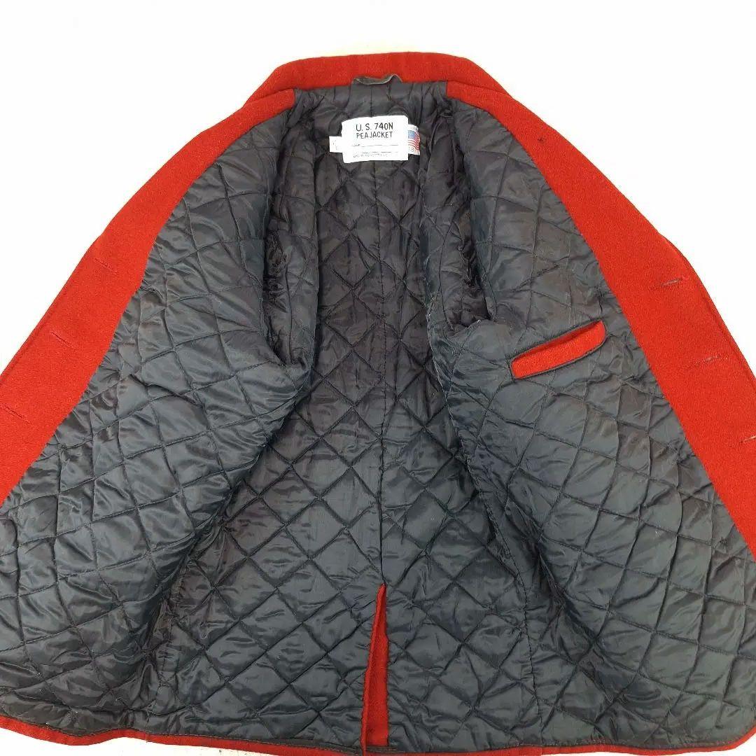 美品✨Schoot　ショット　メンズ　ピーコート　レッド　38