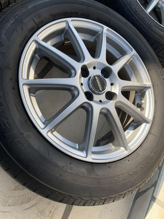 人気定番新作 bB NCP ホイール 4穴 PCD100 タイヤ 185 65R15 V7WUl-m46151569077 爆買い大得価
