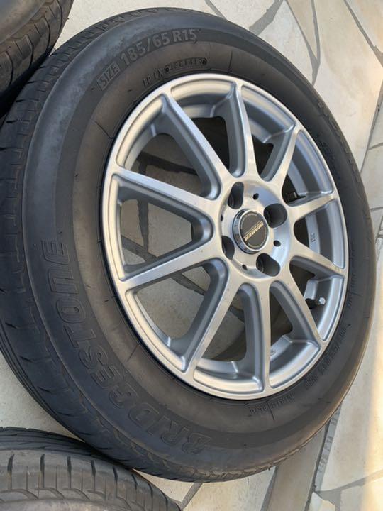 人気定番新作 bB NCP ホイール 4穴 PCD100 タイヤ 185 65R15 V7WUl-m46151569077 爆買い大得価