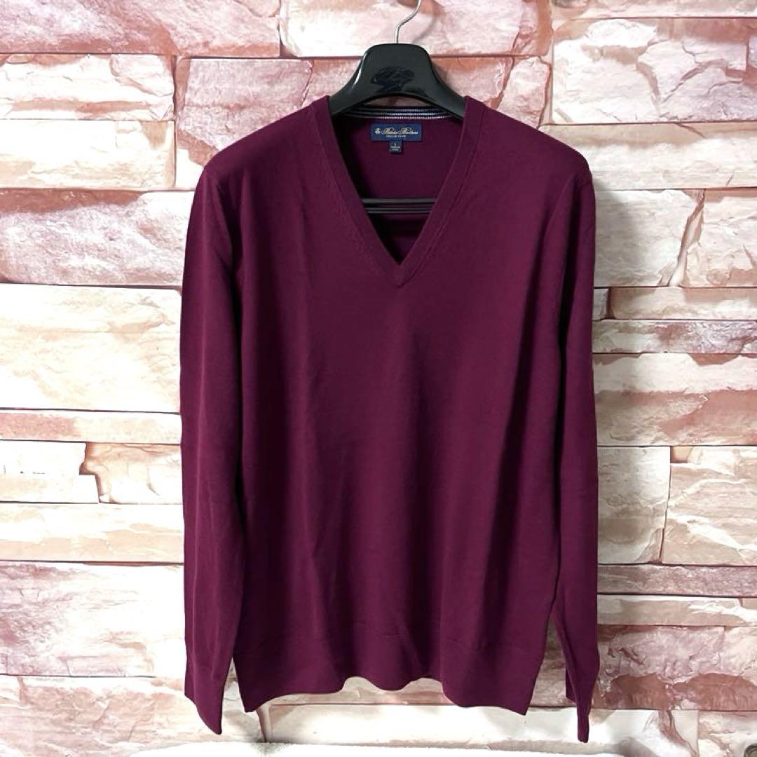 【超美品】ブルックス・ブラザーズBrooks Brothers Vネックニット