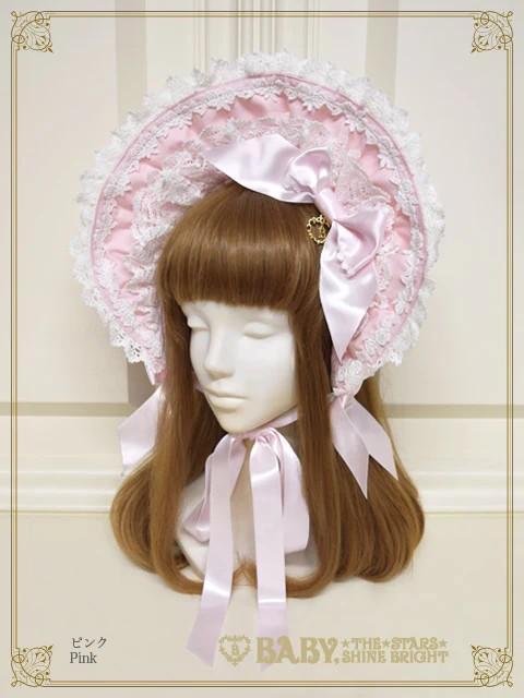 Romantic Rose ハーフ ボンネット 綿サテン ピンク BABY BABY Romantic Rose ハーフ ボンネット 綿サテン ピンク - メルカリ