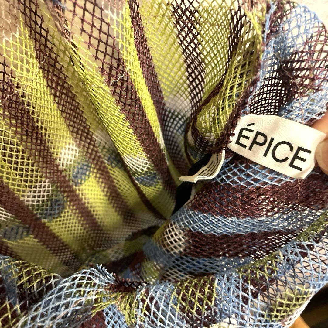 美品✨EPICE PARIS★メッシュバッグ　（裏表柄違い）インポーチ付き