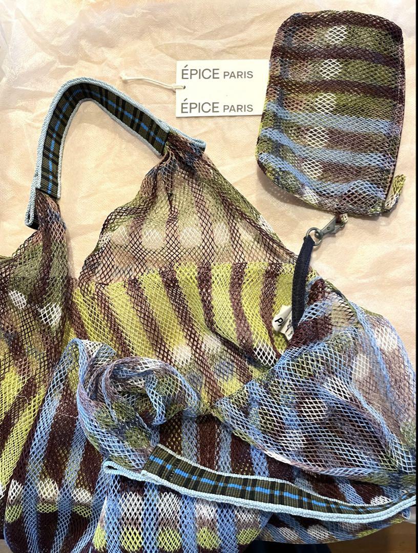 美品✨EPICE PARIS★メッシュバッグ　（裏表柄違い）インポーチ付き