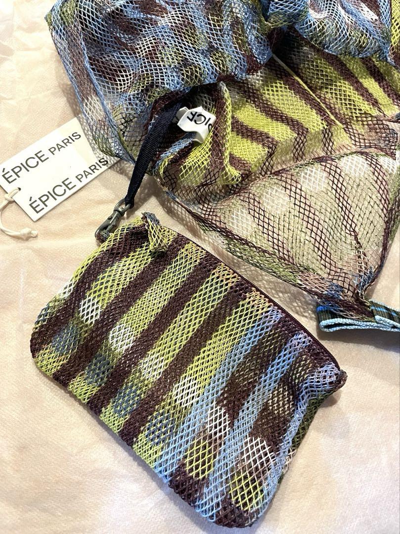 美品✨EPICE PARIS★メッシュバッグ　（裏表柄違い）インポーチ付き
