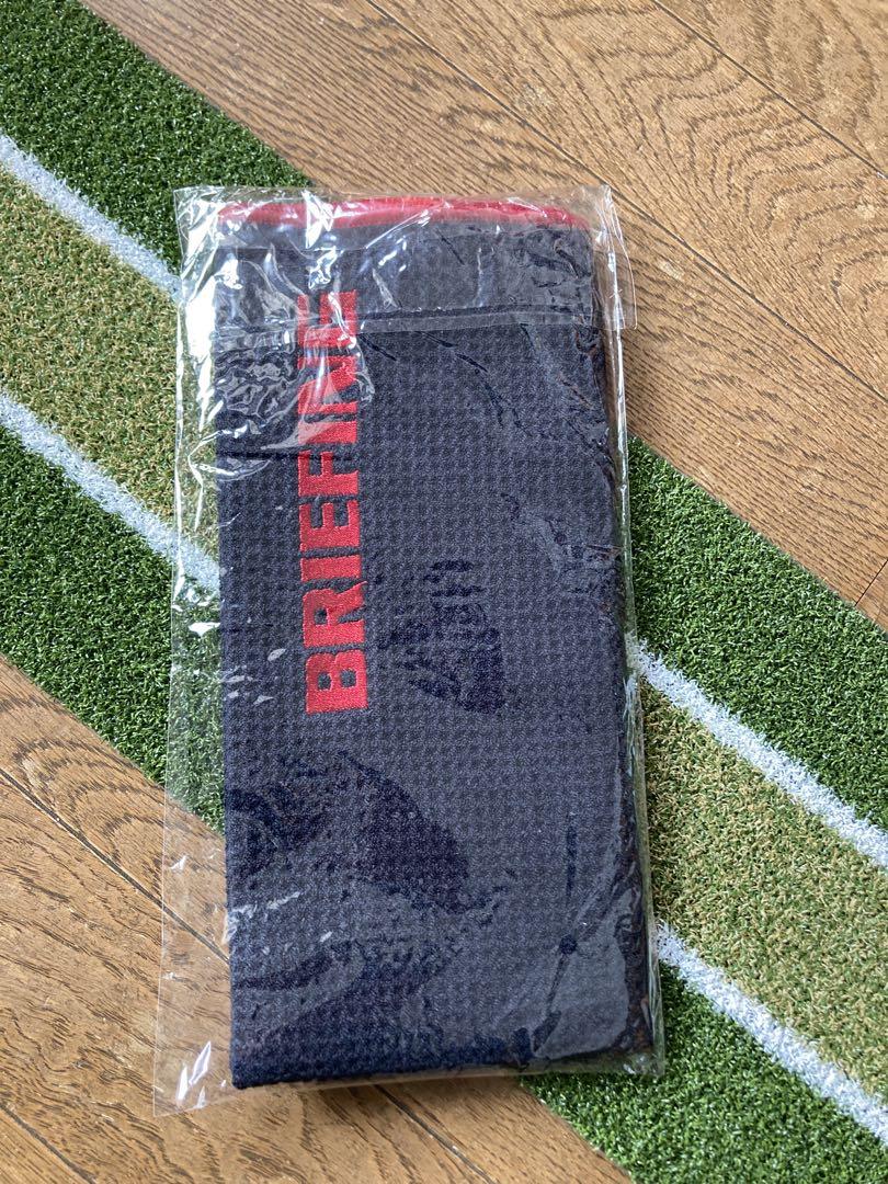 【完売品】BRIEFING ブリーフィング ゴルフ用タオル ブラック/レッド