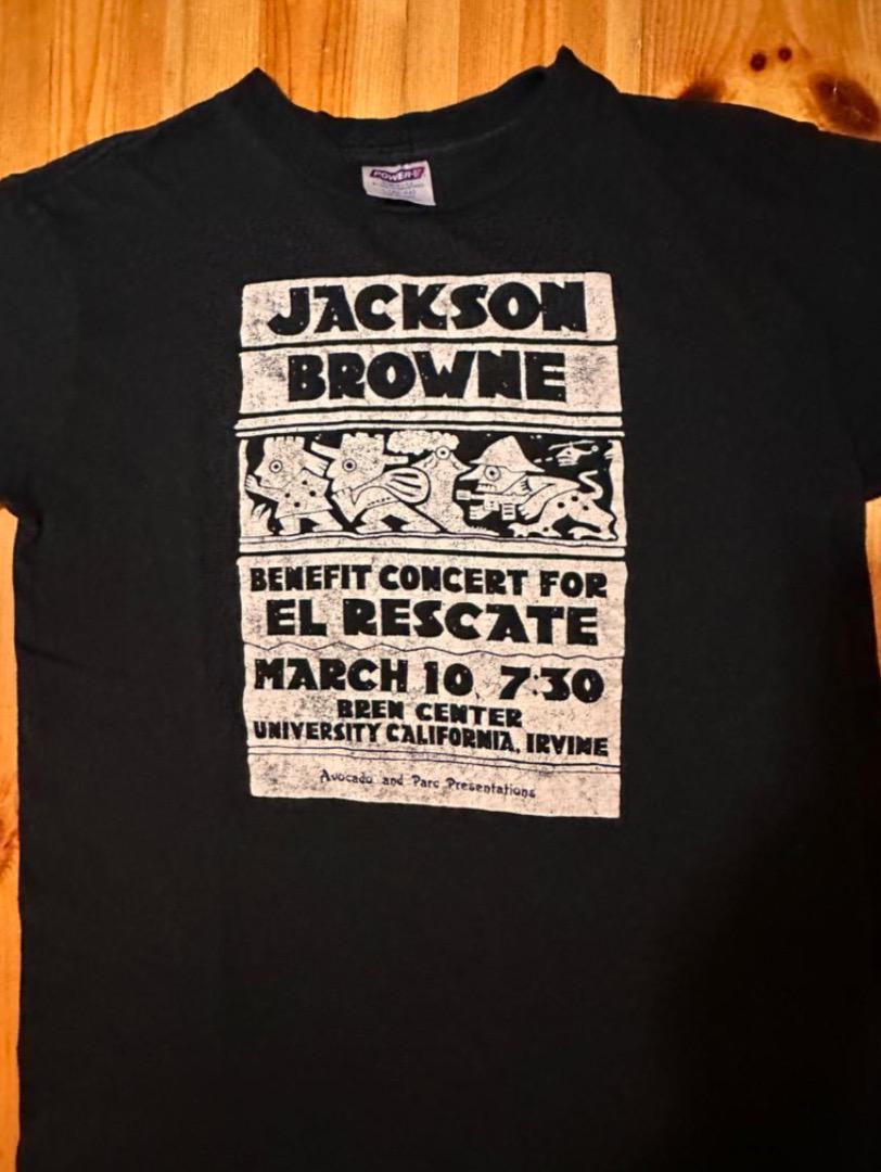 レア Jackson Browne Benefit Concert Tシャツ