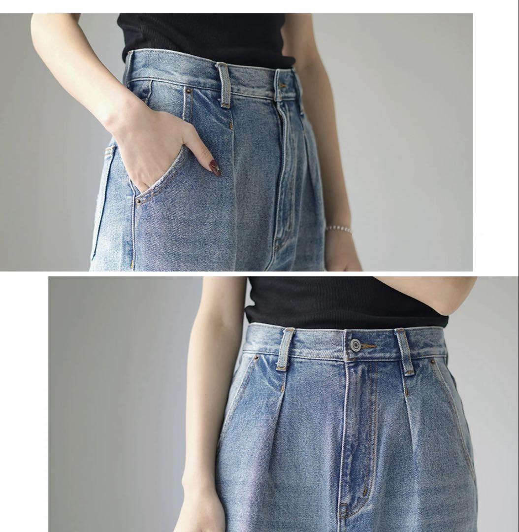 YENN 】HIGH RISE TUCK WIDE PANTS 38 パンツ