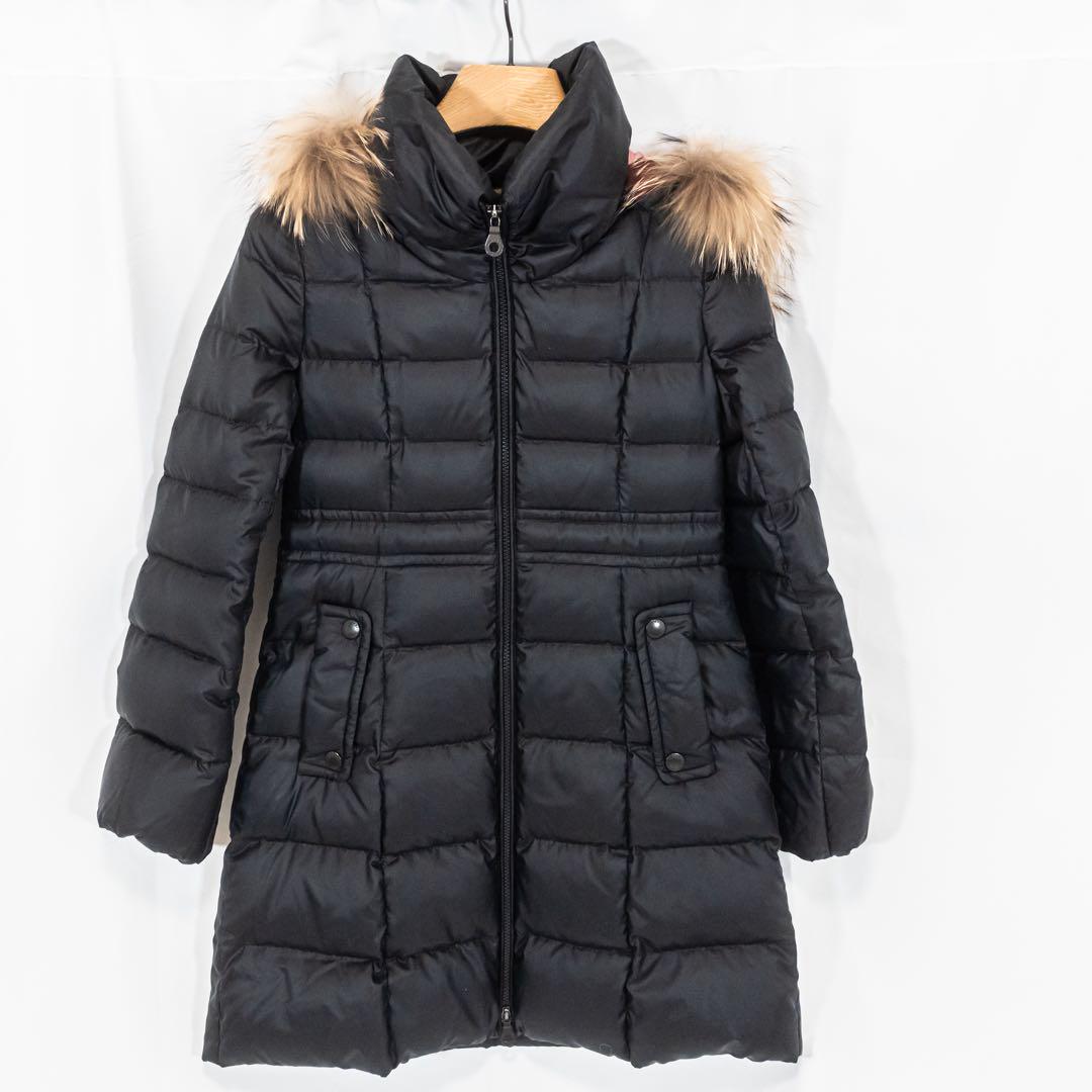 ☆美品☆ブルーレーベルクレストブリッジ　ダウンコート　Aライン　チェック　ファー