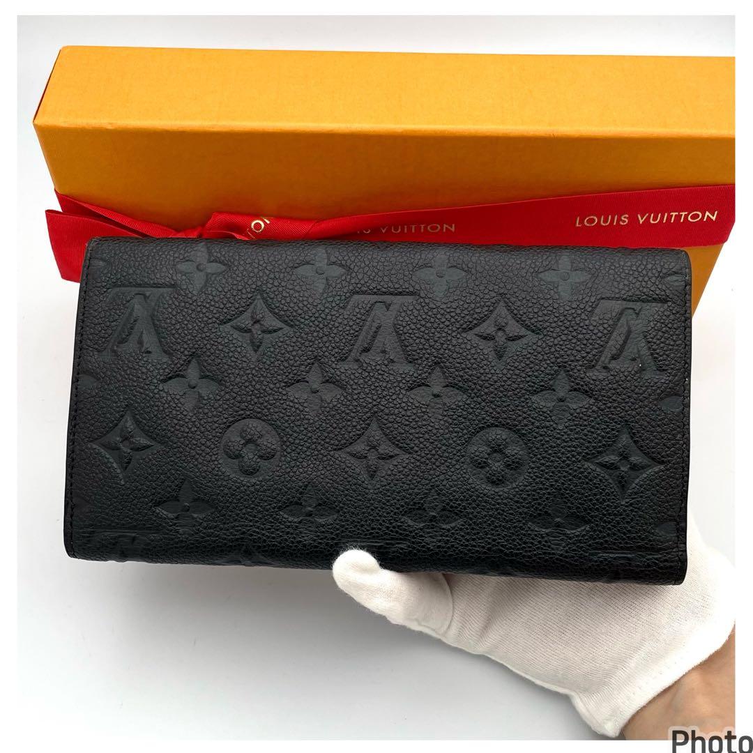 超特盛ミラクルプライス 超綺麗✨ルイヴィトン アンプラント ヴィルトゥオーズ 長財布 ブラック黒 【QG1313162920】(16100円)