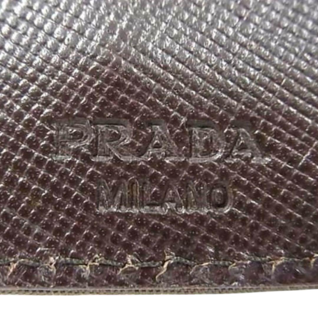美品　PRADA テスートナイロン6連キーケース　メンズ　ブラウン