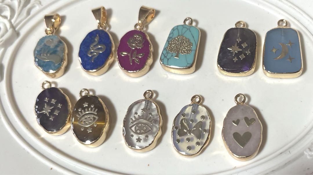 IENA♡quellechance ケルシャンス 天然石チャーム アクセサリー