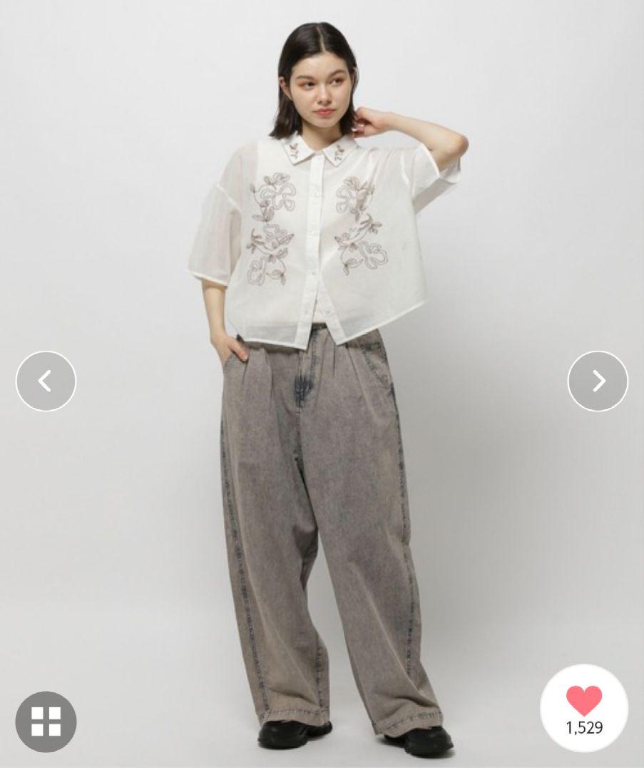 新品 未使用niko andアソートタックコクーンワイドパンツL