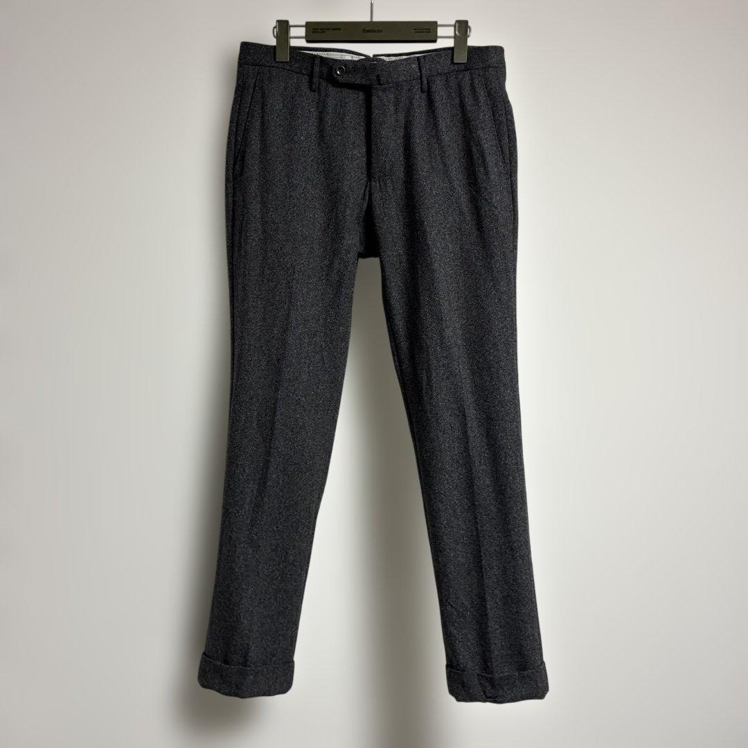 INCOTEX SLOWEAR グレー フランネル スラックス 46M INCOTEX