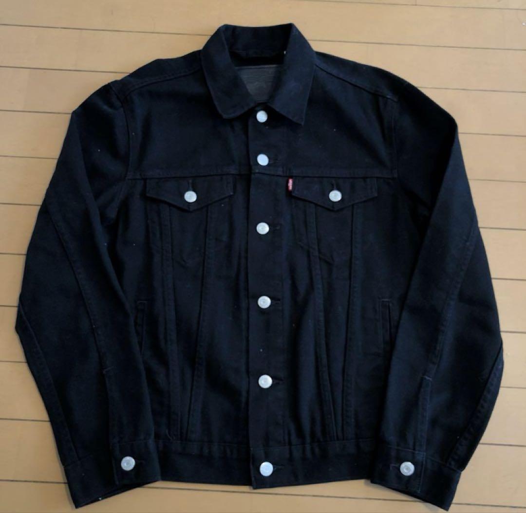 リーバイス 黒デニムセットアップ トラッカージャケット 501 W33