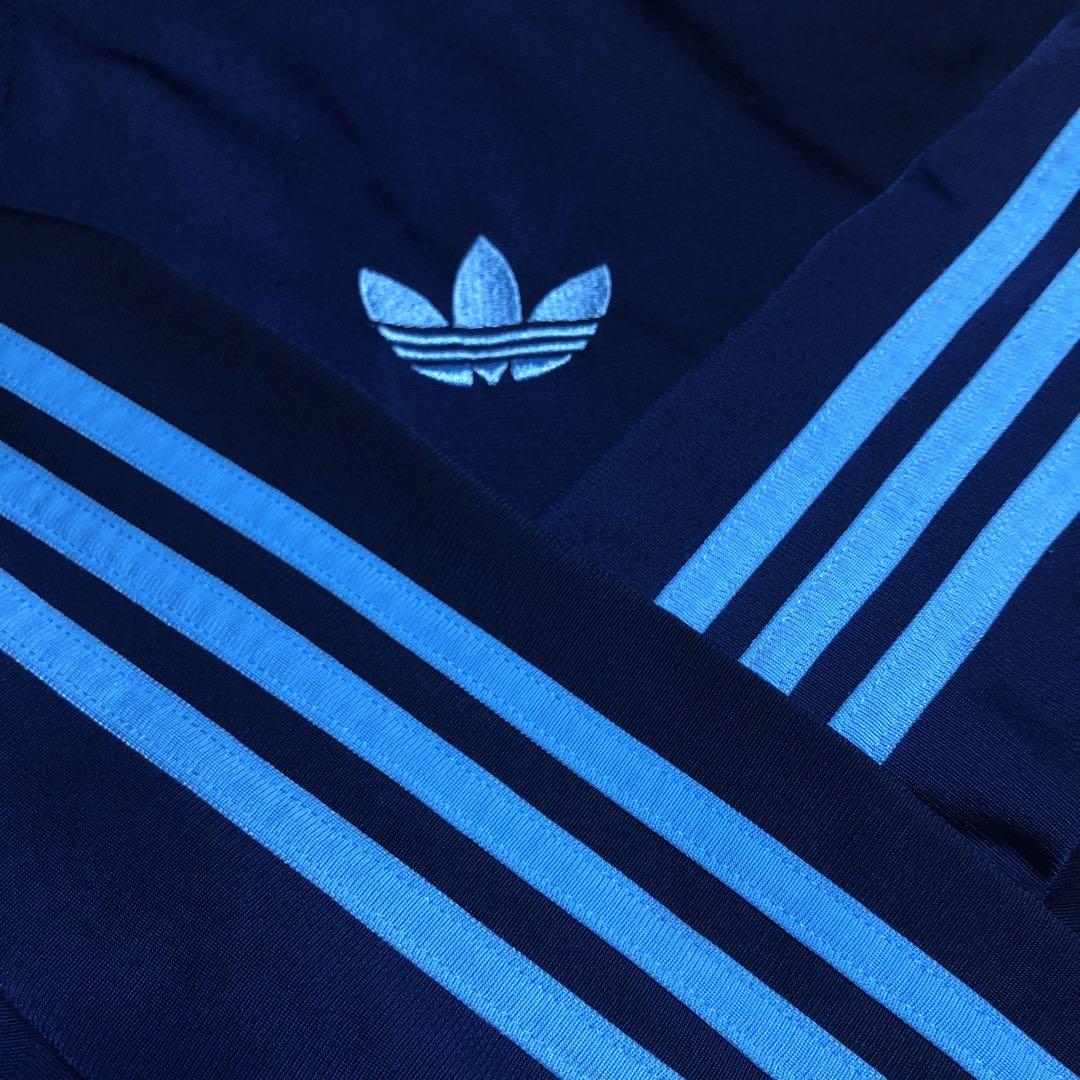 希少4XL⭐️90s adidas トラックジャケット 刺繍 vintage 青紺