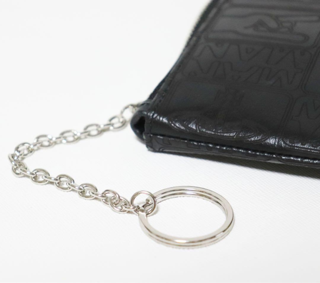 《ヴィヴィアンウエストウッド》箱付新品 TAGS柄 レザーポーチ クラッチバッグ