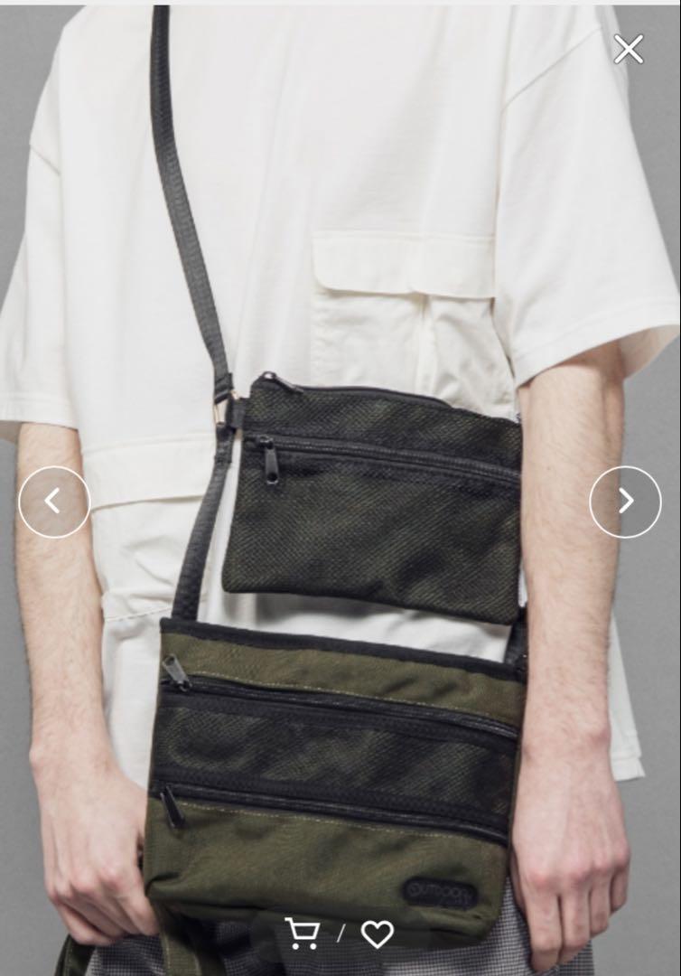 新品タグOutdoorMr.OLIVE Wサコッシュミニショルダーバッグ