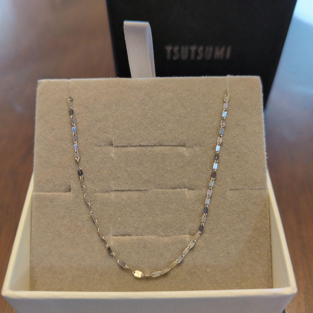 TSUTSUMI プラチナ　ペタル チェーンネックレス