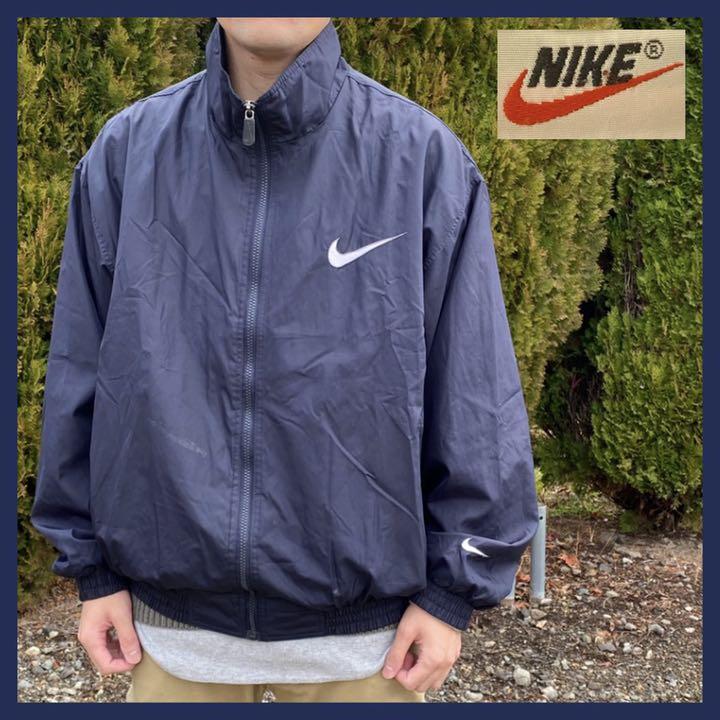 【日本未発売】 《希少》ナイキ NIKE☆ジャージ ネイビー 刺繍ロゴ XL - ジャージ