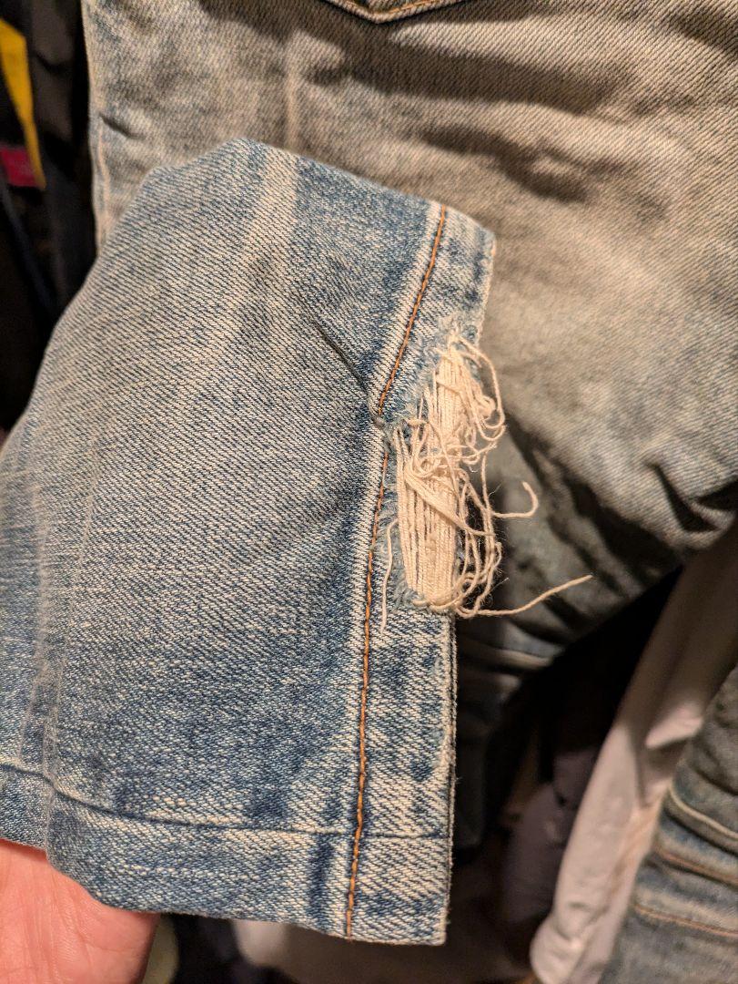 BALMAIN バイカーデニム クラッシュデニム