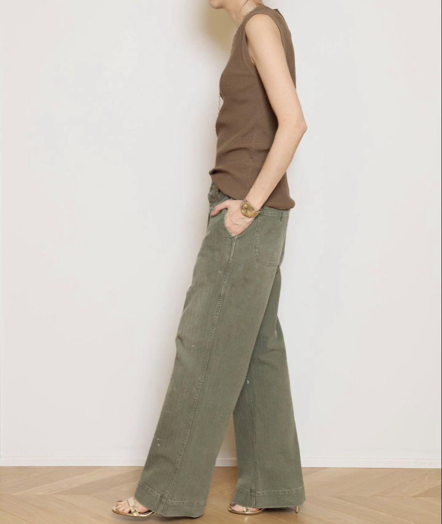 ヘリンボーンツイルパンツ34サイズ