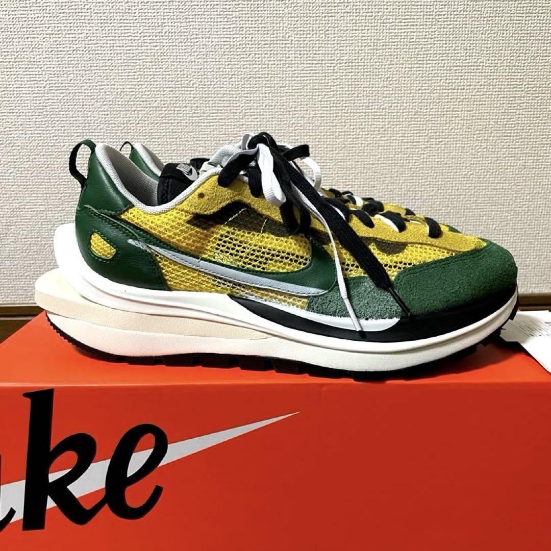 sacai x NIKE VAPORWAFFLE Yellow/Green 28