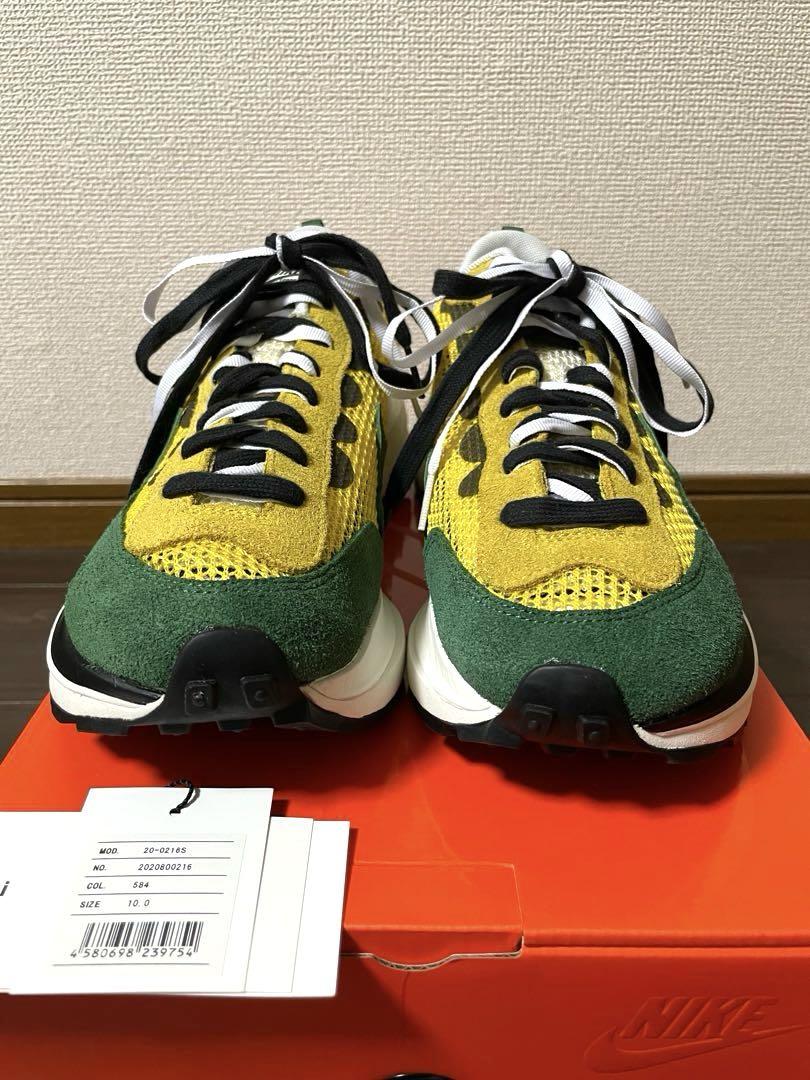 sacai x NIKE VAPORWAFFLE Yellow/Green 28