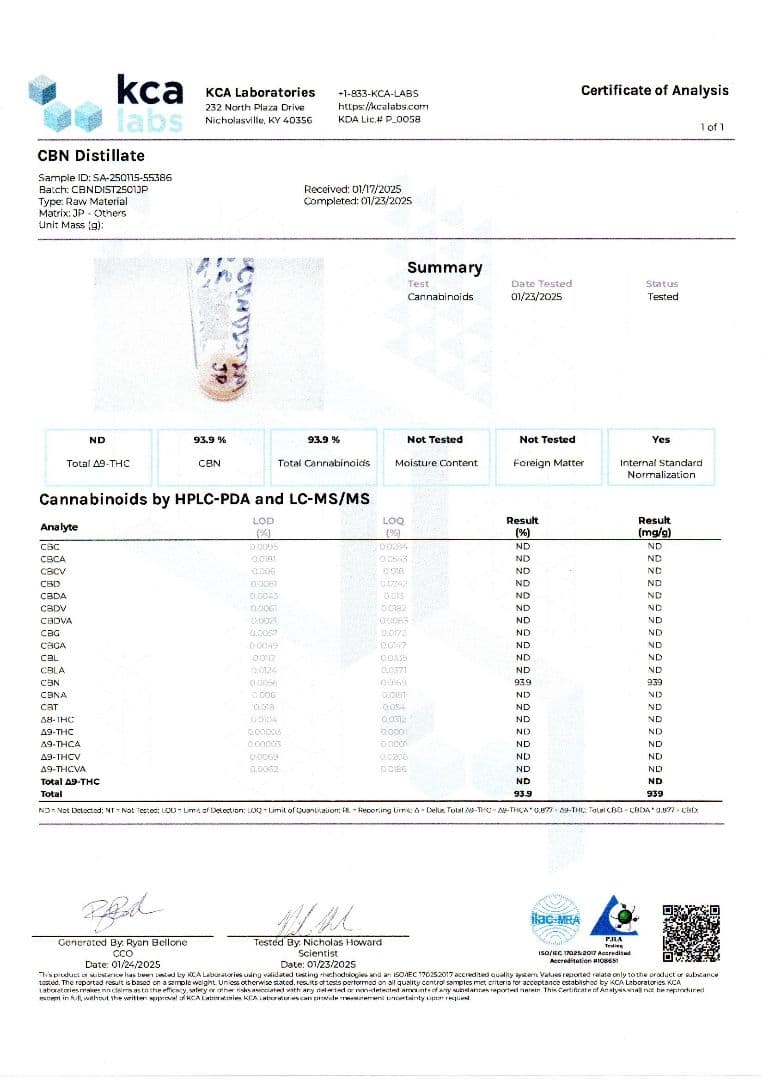 20G】CBN ディストレート原料 CBD - メルカリ
