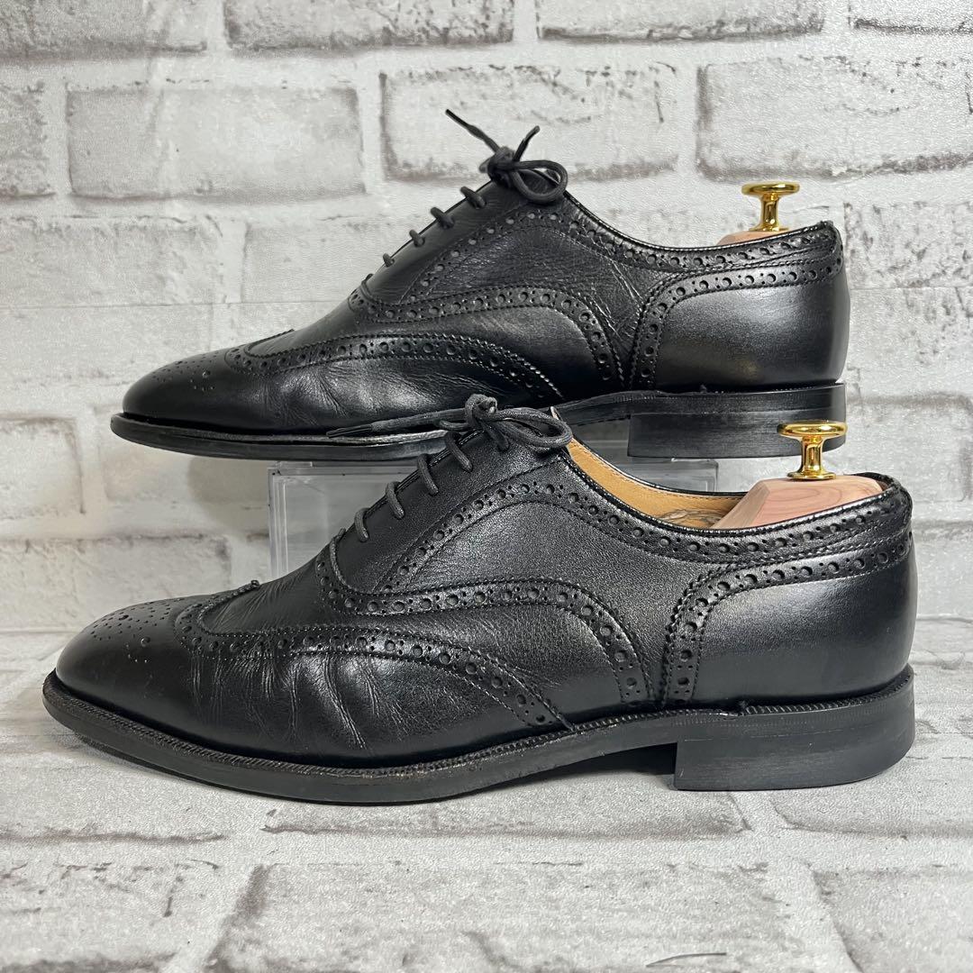 【美品】 REGAL JU19 ウィングチップ メダリオン ブラック レザー