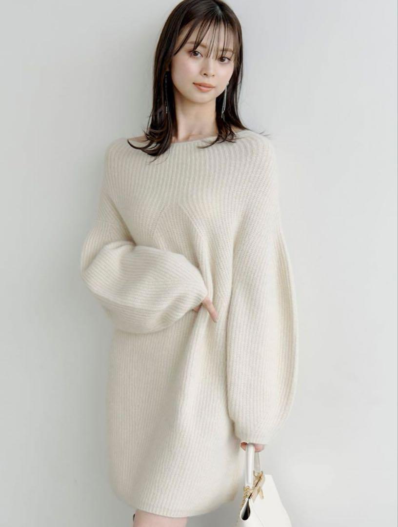 SNIDEL スナイデル 2024AW ラクーンミニニットワンピース