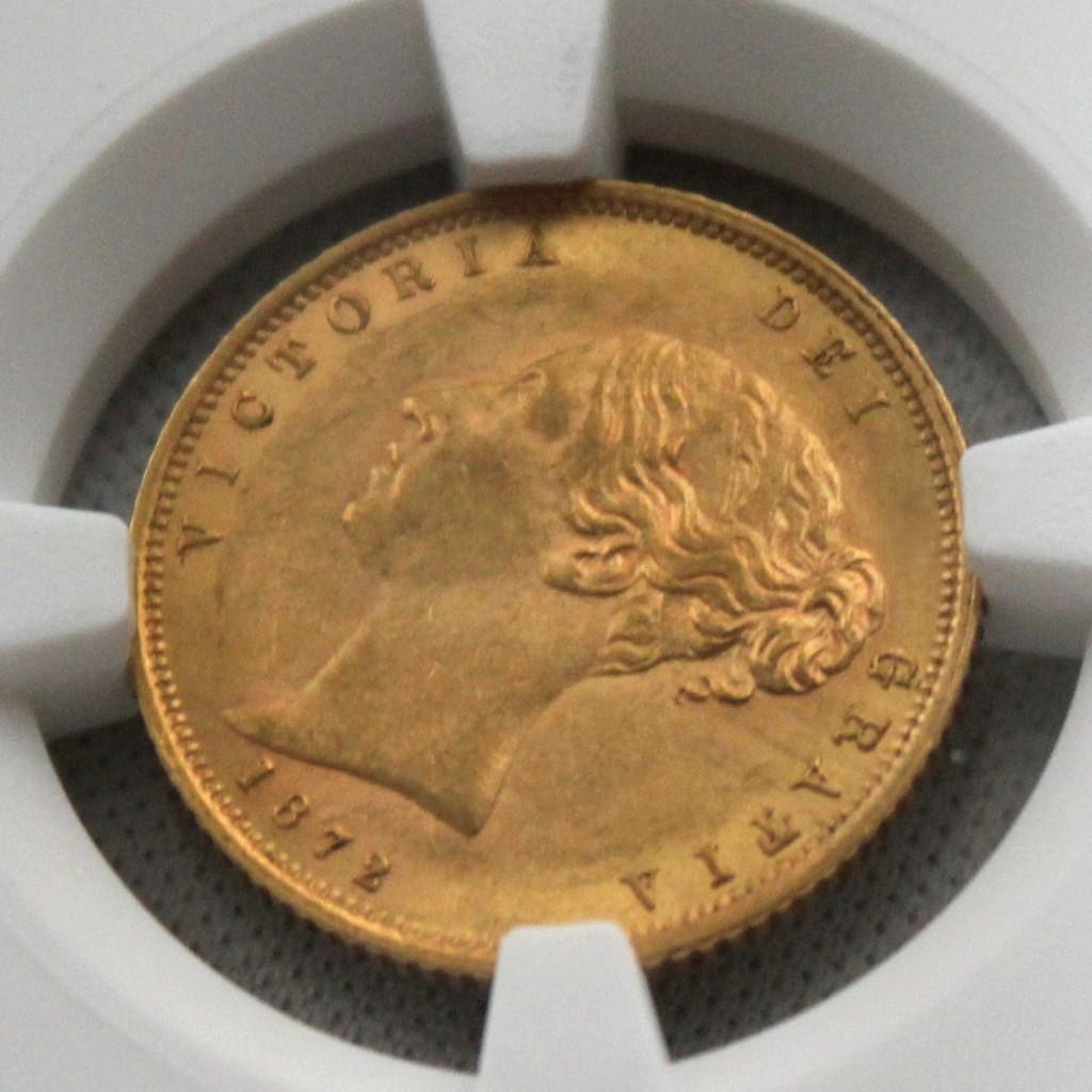 冬ギフト セ ビクトリア女王 1872年 ハーフソブリン金貨 MS61 NGC 1/2sov コレクション