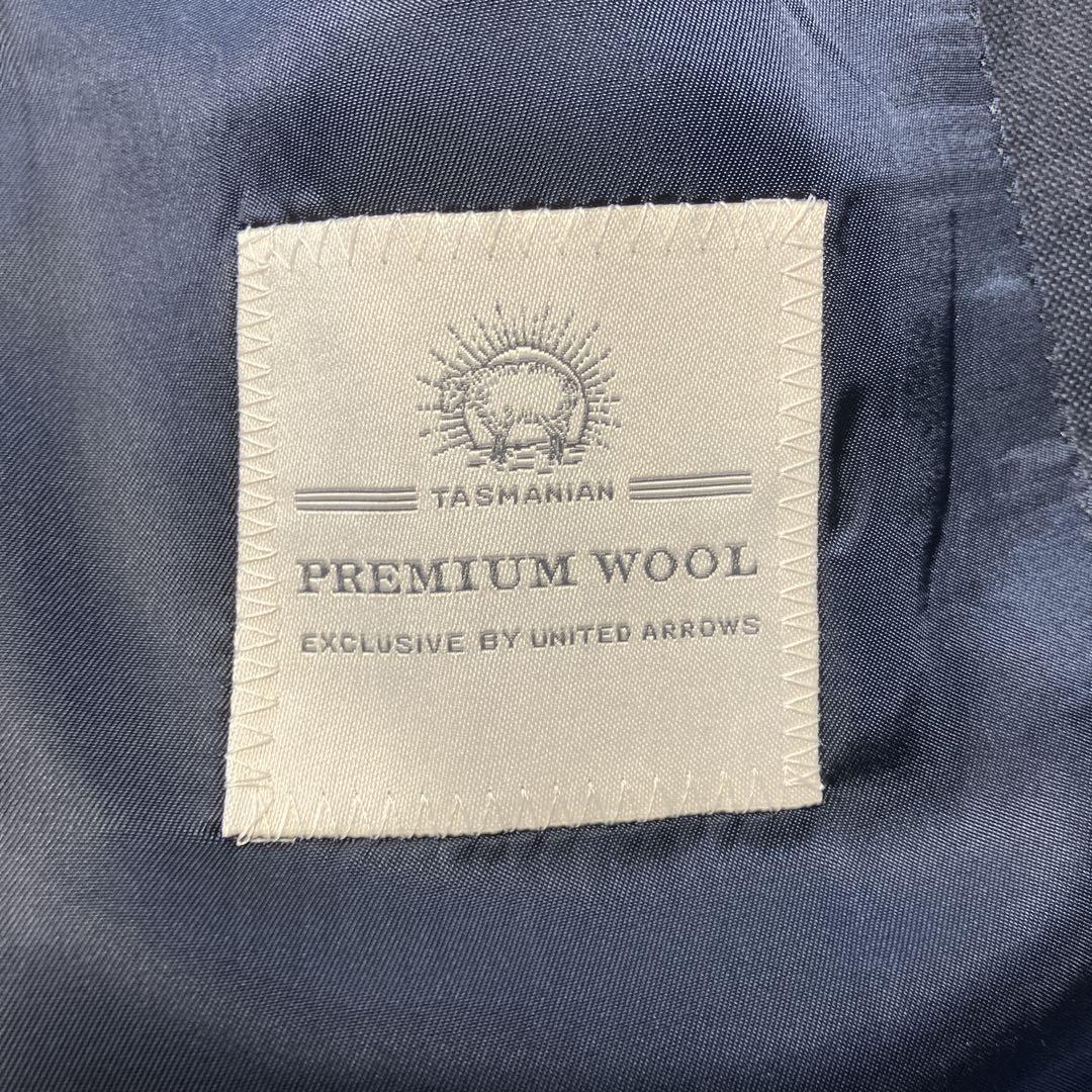 UNITED ARROWS プレミアムウール スーツ ダークグレー