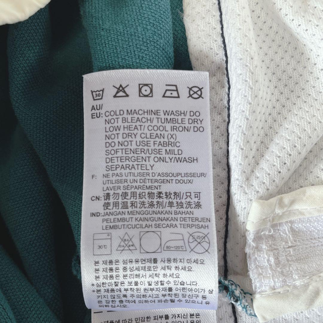 adidas アディダス アノラック プルオーバー ロゴ刺繍 素材切り替え M