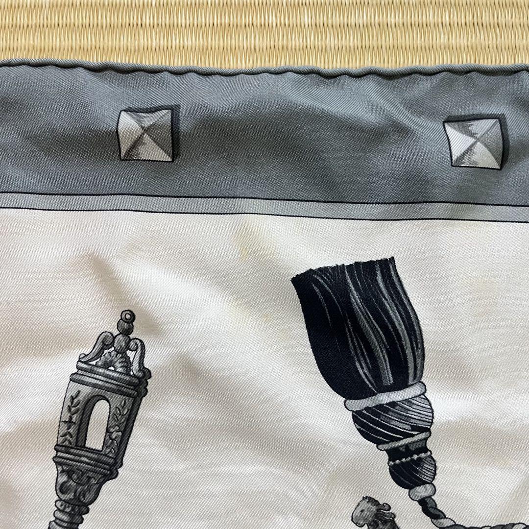 【ワケあり】HERMES エルメススカーフ　カレ90 箱付き