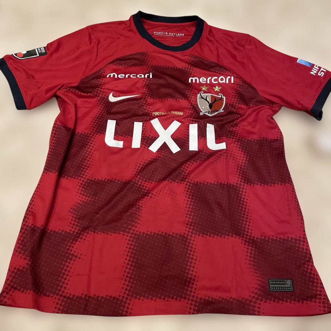 福袋 公式 鹿島アントラーズNike サッカーウェア チェック柄 レッド 2XL ウェア