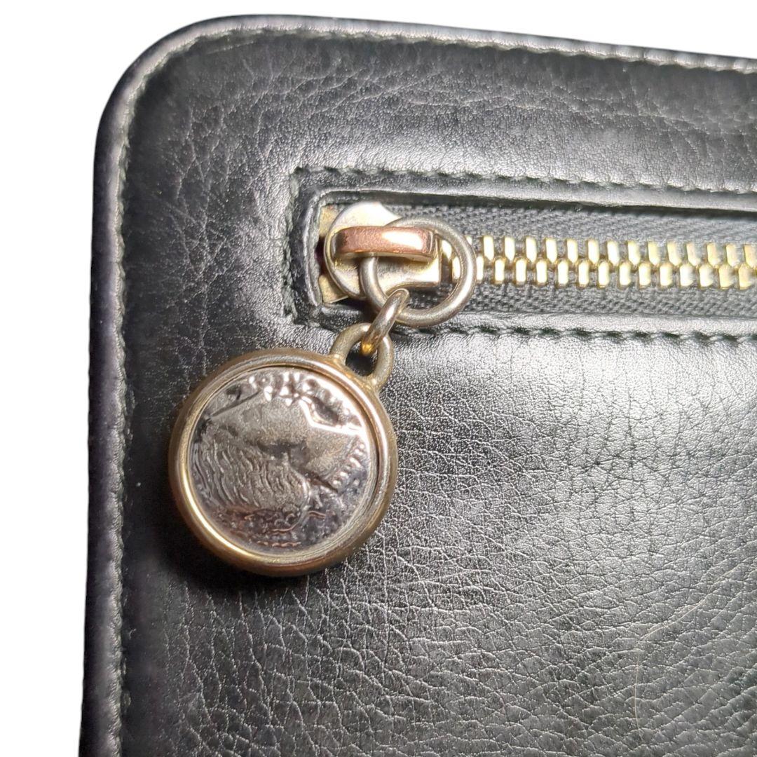 美✨️ BVLGARI MONETE オールレザー ラウンドファスナー 長財布