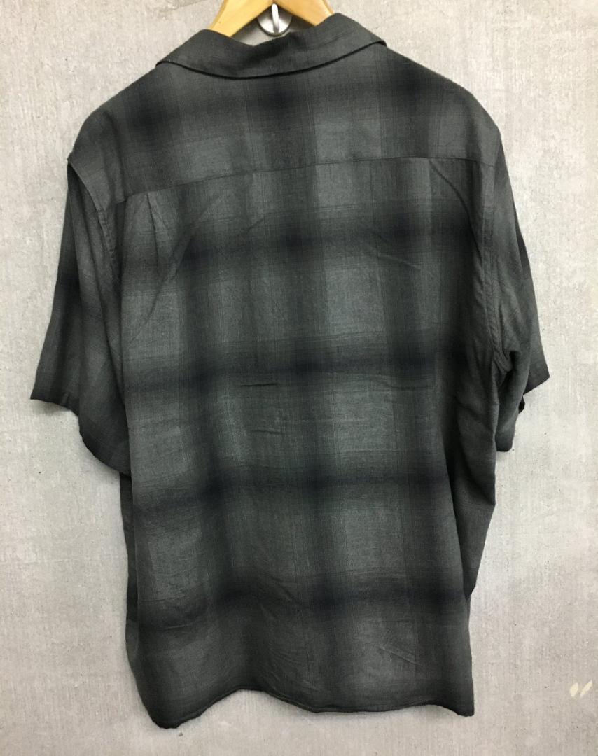 ワコマリア タグ付き 23ss オンブレ チェック オープンカラー 半袖 シャツ