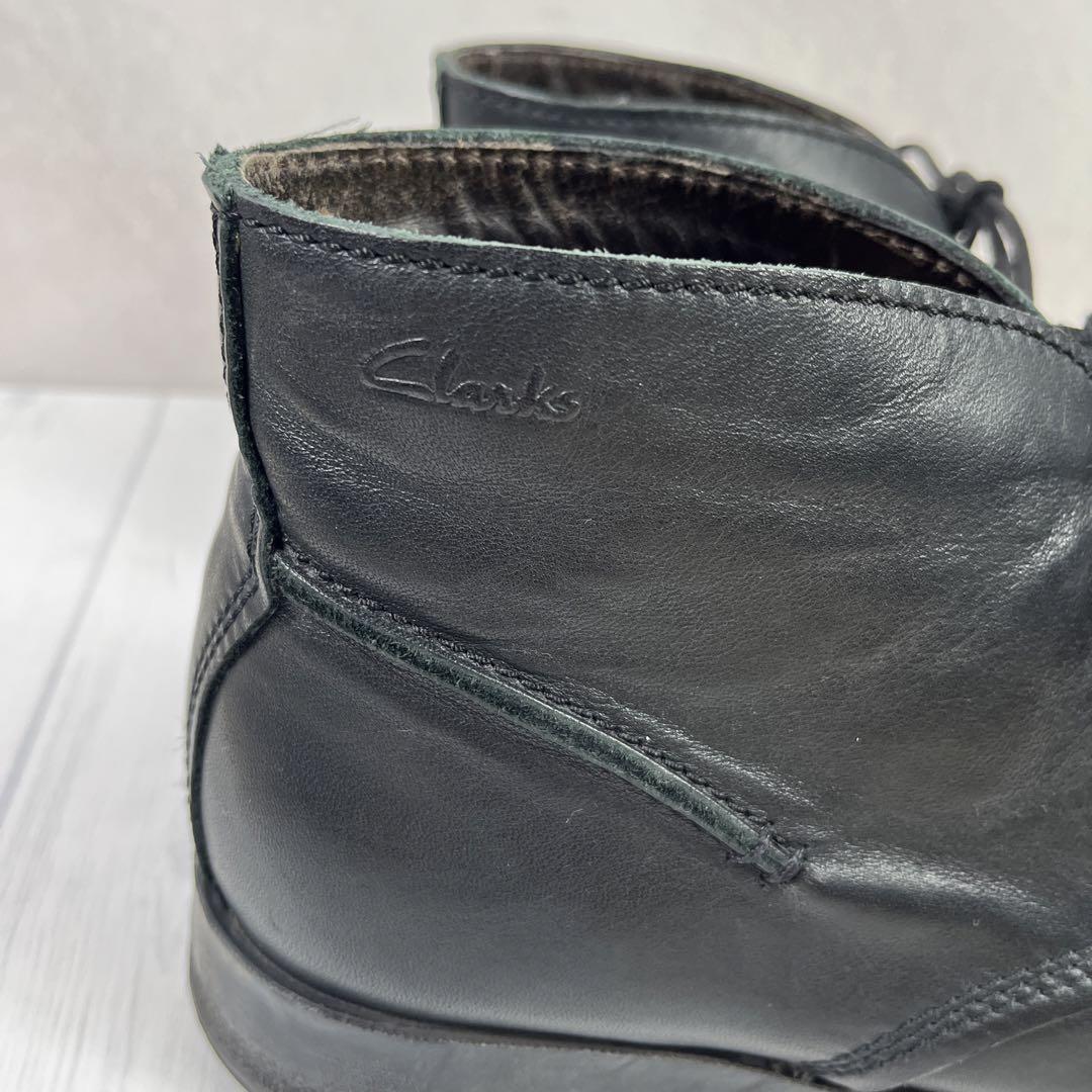 Clarkクラークス（UK6 1/2）チャッカブーツ レザー 25.0 ブラック