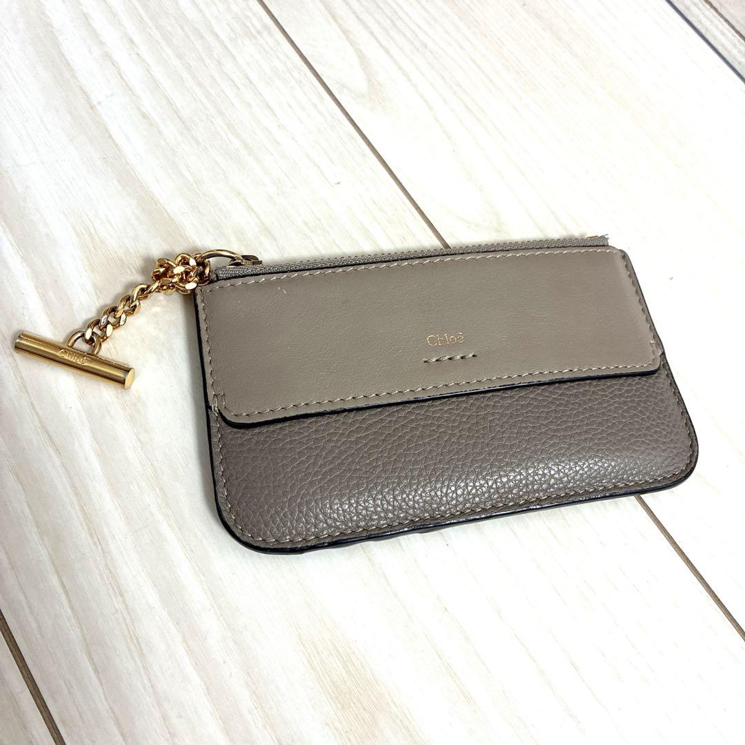 Chloé クロエ レザー コインケース カードケース ゴールド金具