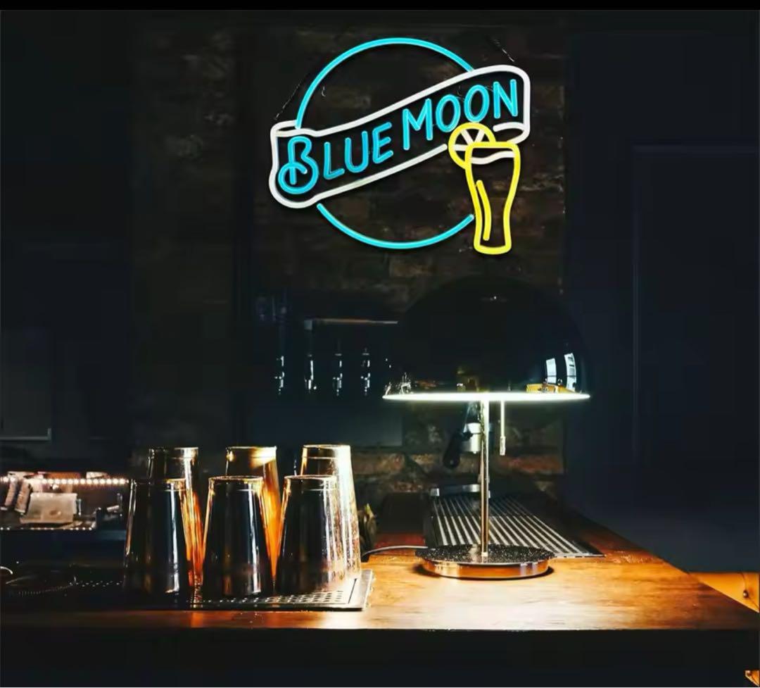 ブルームーン ネオンサイン アメリカ雑貨 BLUE MOON LED BAR