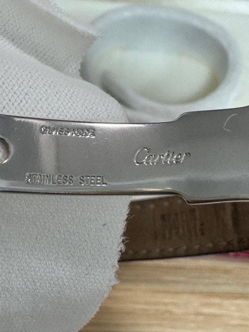 must de Cartier 腕時計 アナログ シルバー/ネイビー must de Cartier 腕時計 アナログ シルバー/ネイビー