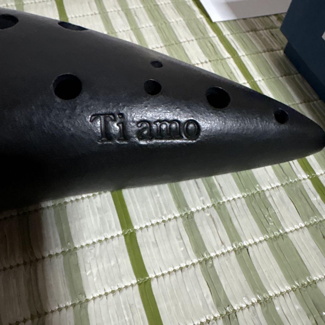 ティアーモ　黒陶　オカリナ　笛　T-4C アルトC 楽器　Ti amo