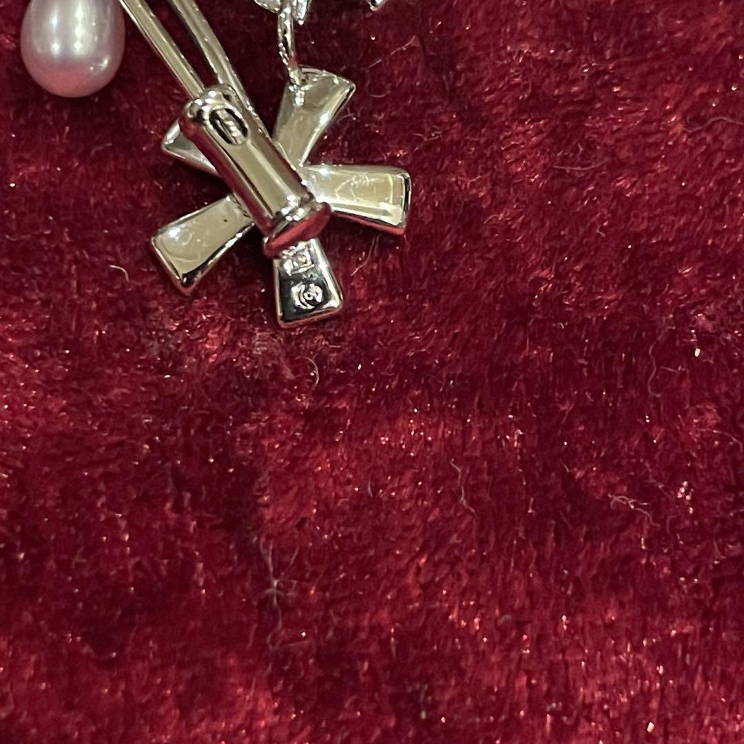 SILVER シルバー 美品 TASAKI タサキ 田崎 真珠 パール ブローチ