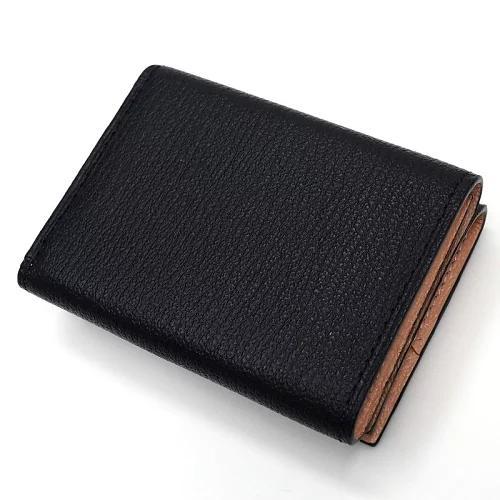 B06583 新品 L'arcobaleno 三つ折りミニ財布 ネイビー/ピンク