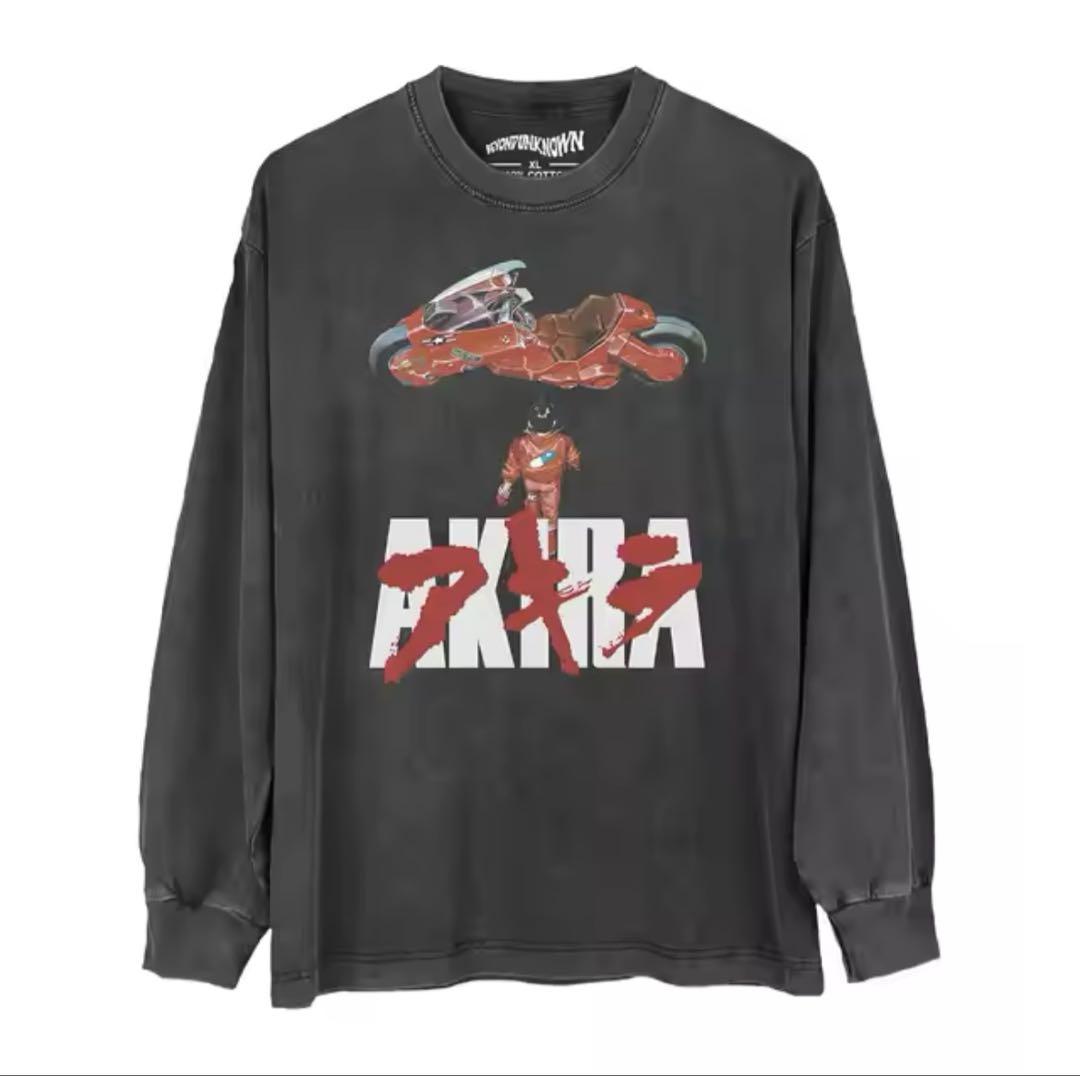 [はま栗あんこさま専用]映画　AKIRA 長袖Tシャツ　L 日本未発売 L 新品未使用AKIRA アキラ 長袖 Tシャツ ロンT ビンテージ加工