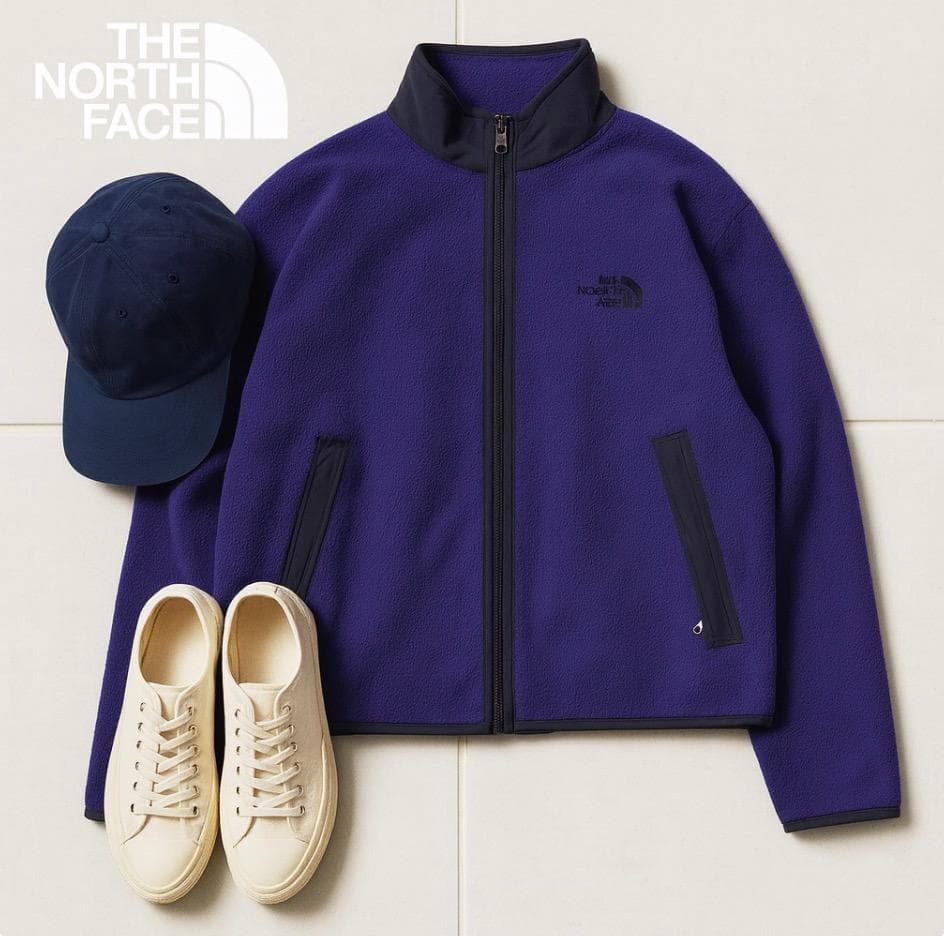 E324@ THE NORTH FACE フリースジャケット M ブルー