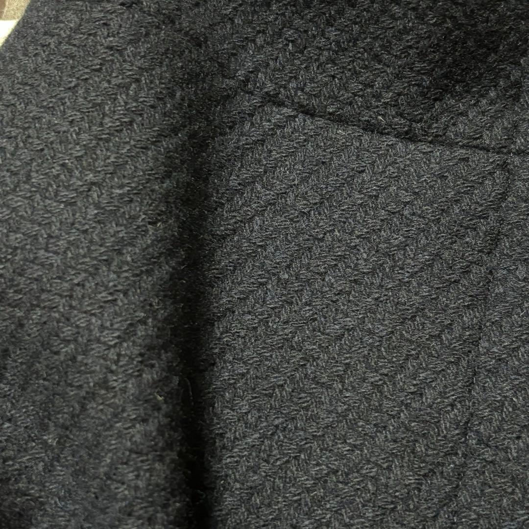 NATURAL BEAUTY BASIC ノーカラーコート ネイビー NATURAL BEAUTY BASIC ノーカラーコート ネイビー