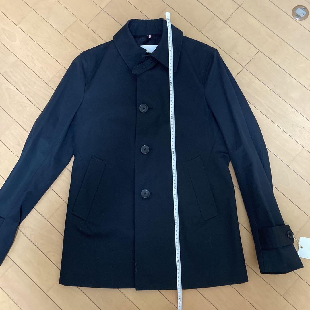 ◼️【匿名配送】エディフィス　ステンカラーコート　ネイビー　サイズ42 良品