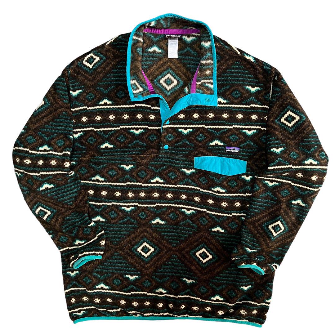 2013年製 Patagonia パタゴニア シンチラスナップT ネイティブ柄